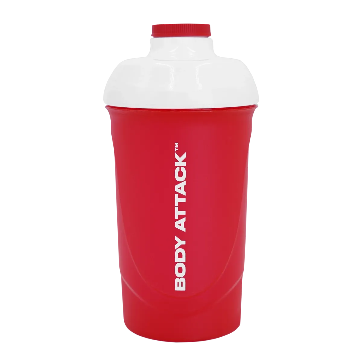Body Attack Shaker 600ml Rot-Weiß