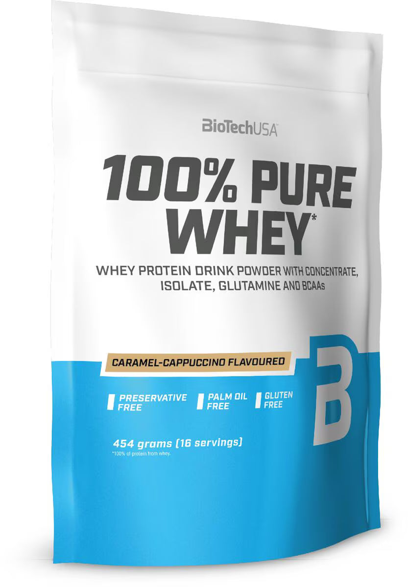 Biotech 100% Pure Whey 454g Karamell Cappuchino