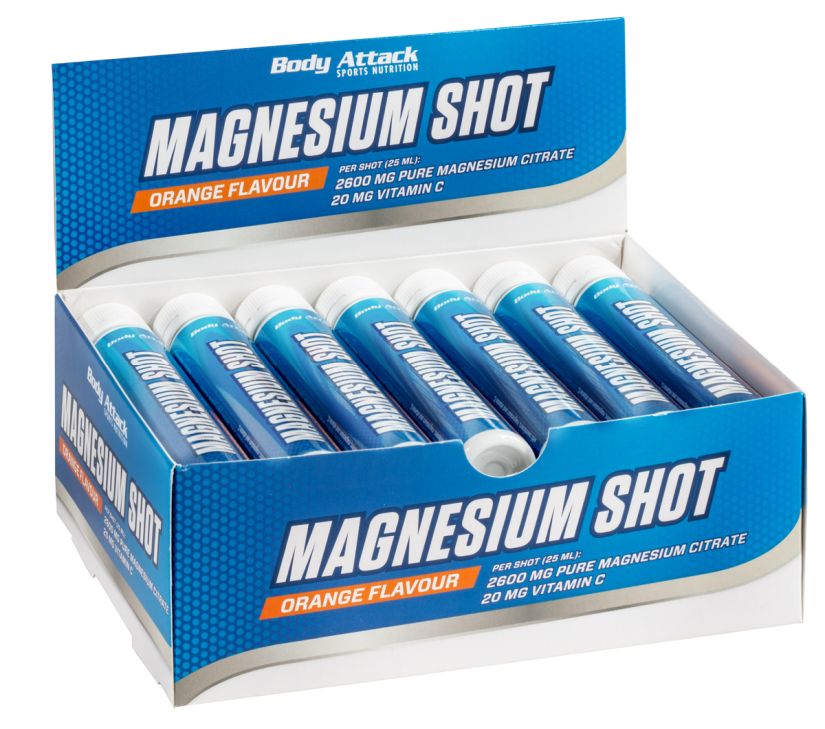 Body Attack Magnesium Shots 20x25ml - Orange