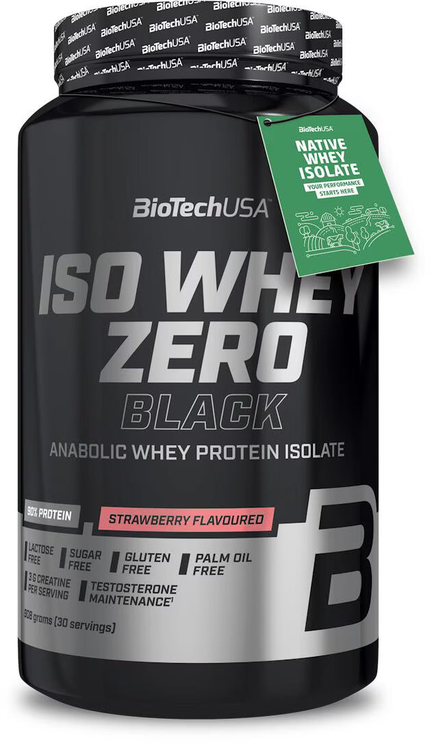 BioTech Iso Whey Zero Black 908g Strawberry