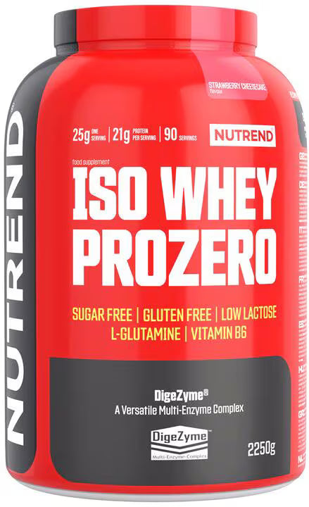 Nutrend ISO WHEY PROZERO 2250g strawberry cheesecake