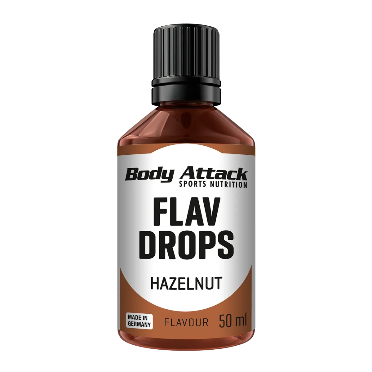 Body Attack Flavour Drops 50ml Hazelnut
