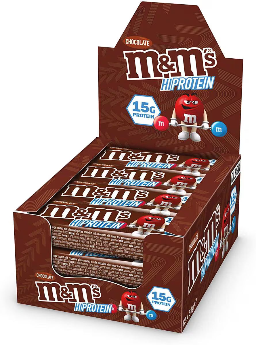 M&M Protein Bar 12x51g Chocolate