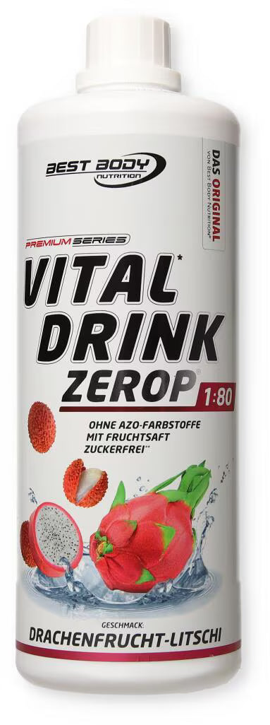 Best Body Vital Drink 1:80 - 1000ml Drachenfrucht Litschi