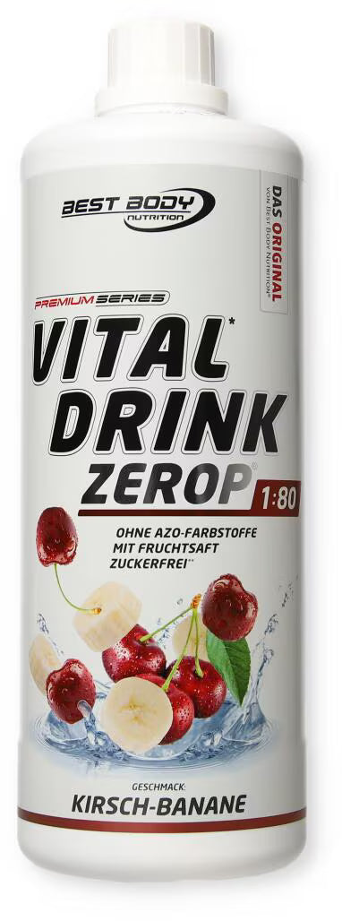 Best Body Vital Drink 1:80 - 1000ml Kirsche Banane