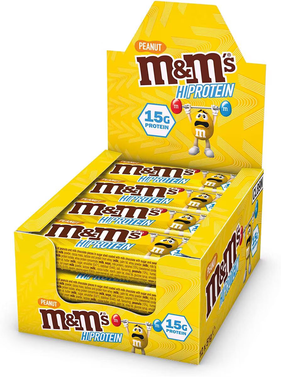 M&M Protein Bar 12x51g Peanut