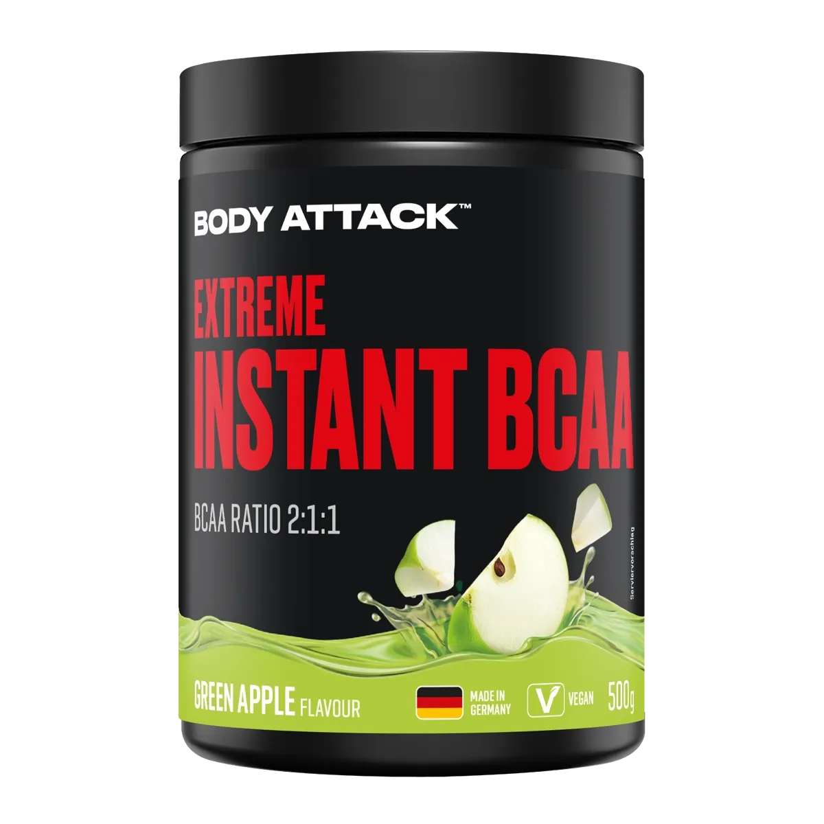 Body Attack Instant BCAA Extreme 500g Green Apple