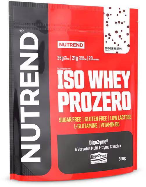 Nutrend ISO WHEY PROZERO 500g cookies cream