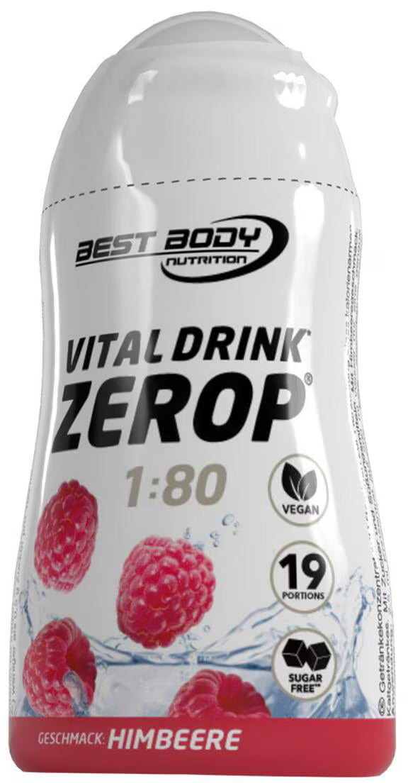 Best Body Vital Drink Flavour Drops 1:80 - 48ml Squeeze Flasche Himbeere