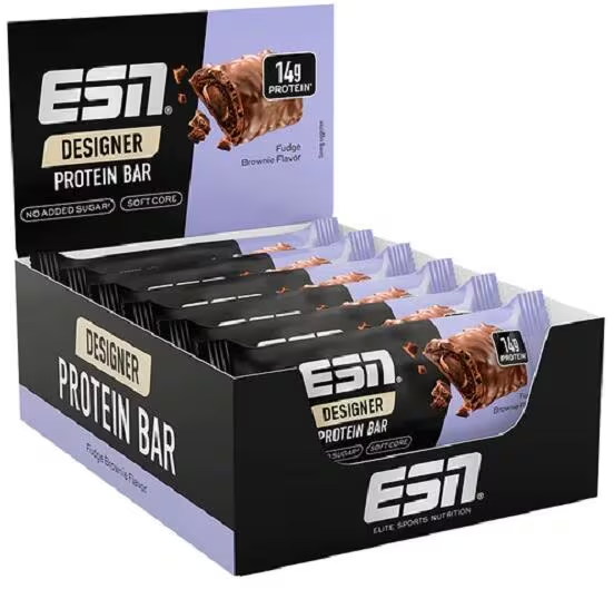 ESN Designer Bar Box 12x45g Fudge Brownie