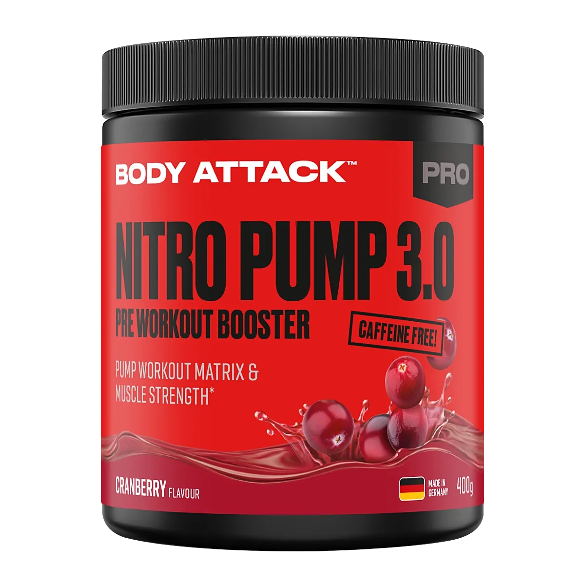 Body Attack Nitro Pump 3.0 - 400g Cranberry