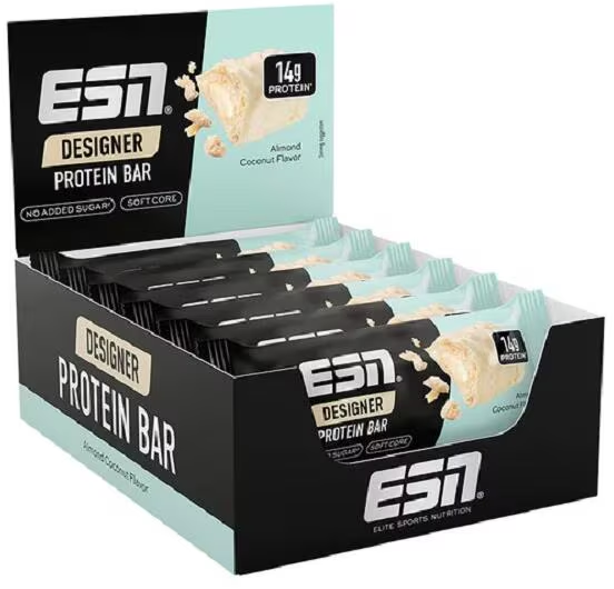 ESN Designer Bar Box 12x45g Almond Coconut