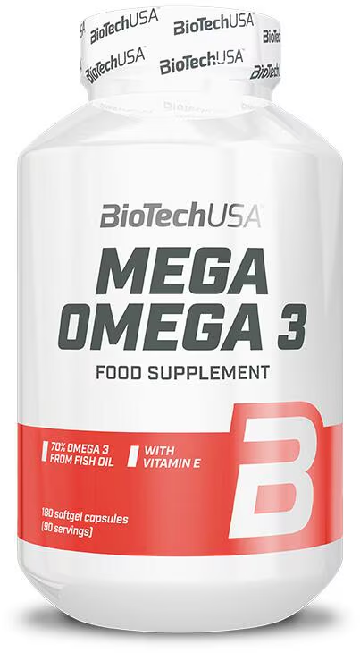 BioTech Mega Omega 3, 180 Kapseln