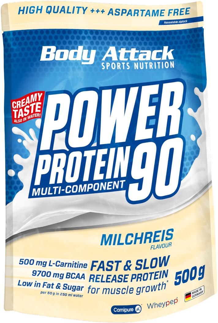 Body Attack Power Protein 90 500g Milchreis *NEU
