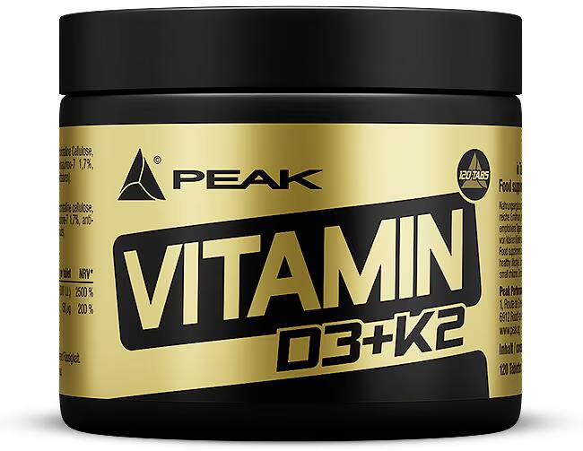 Peak Vitamin D3+K2 120 Tabl.