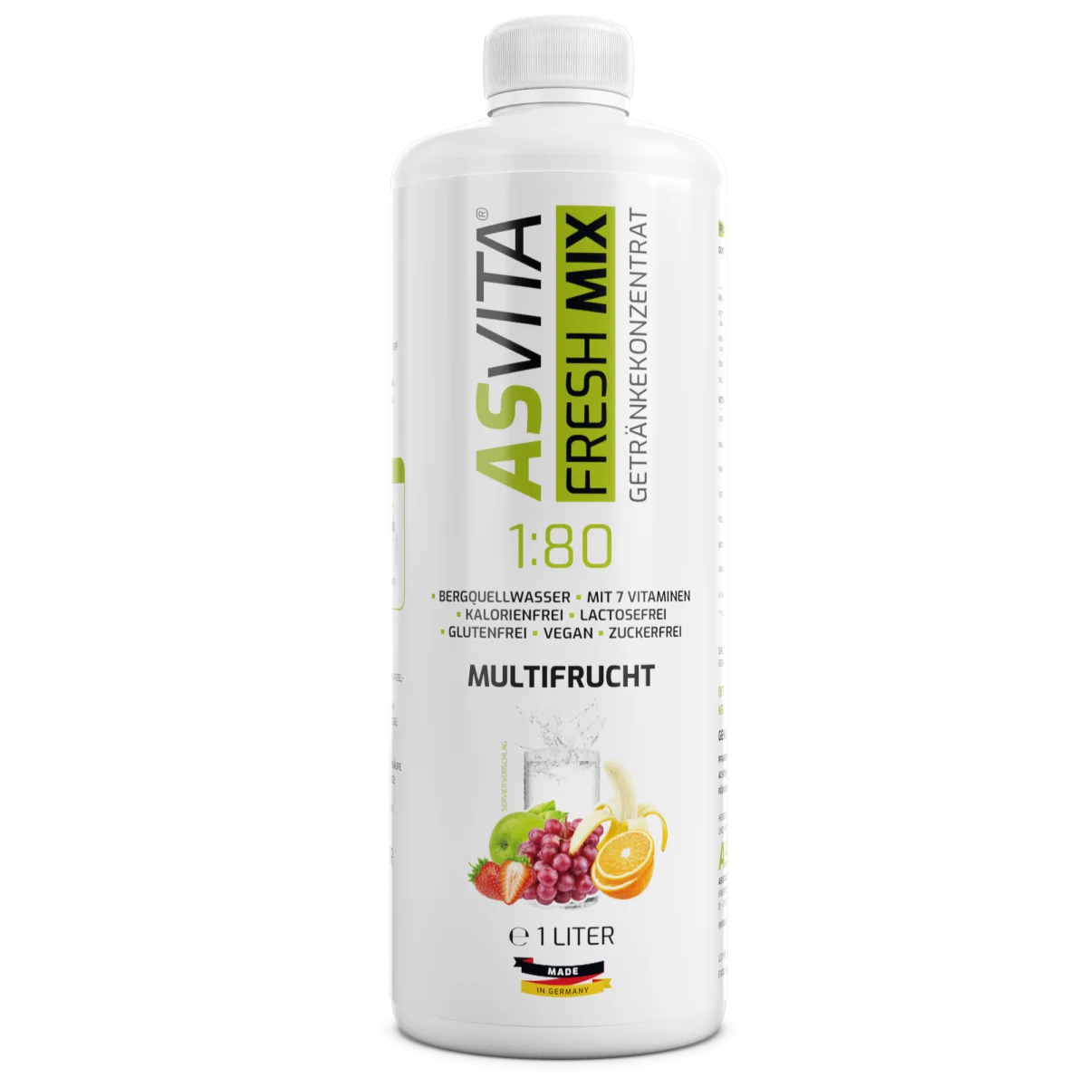 ASVita Fresh Mix Mineralgetränk 1/80 - 1L Multifruit