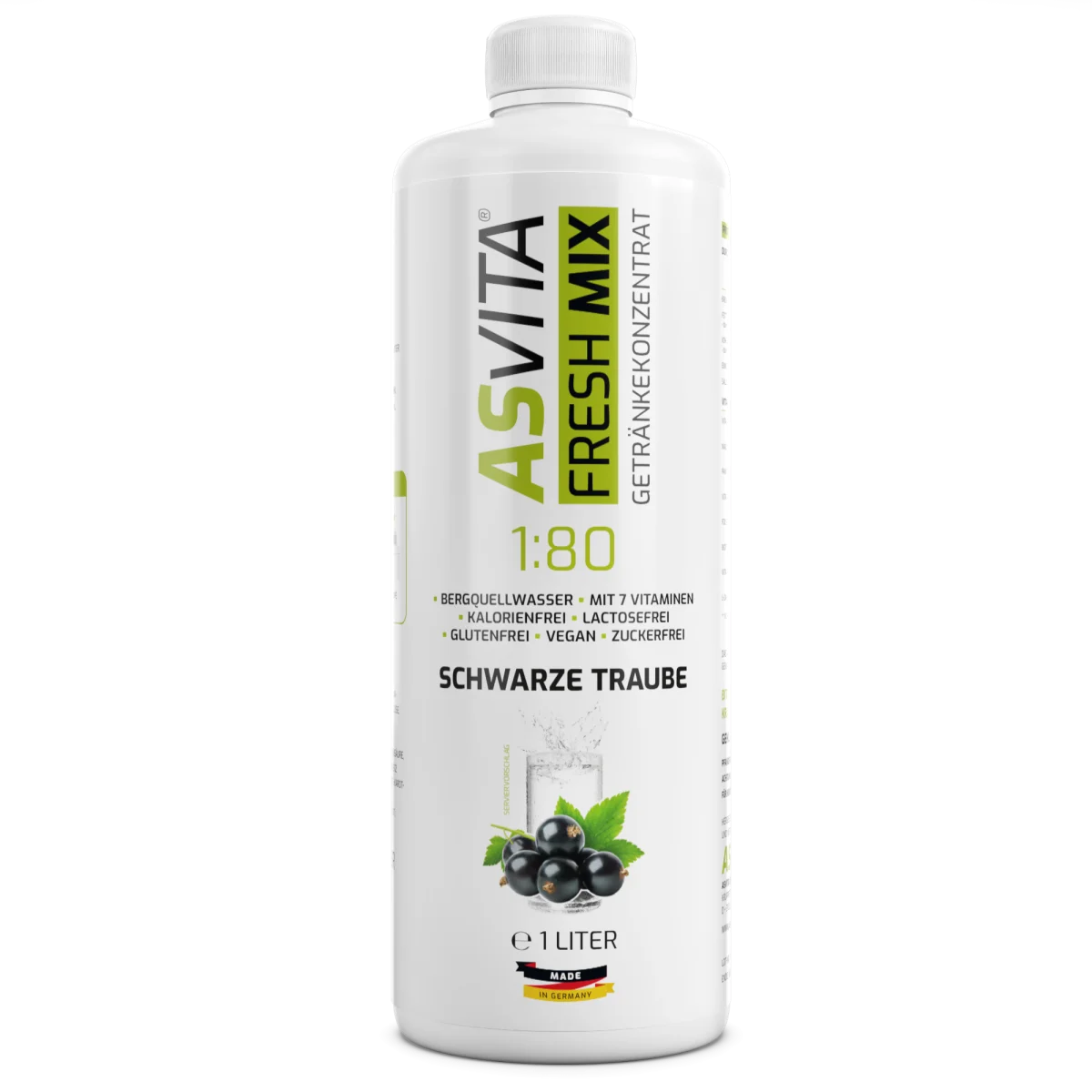 ASVita Fresh Mix Mineralgetränk 1/80 - 1L Schw. Johannisbeere