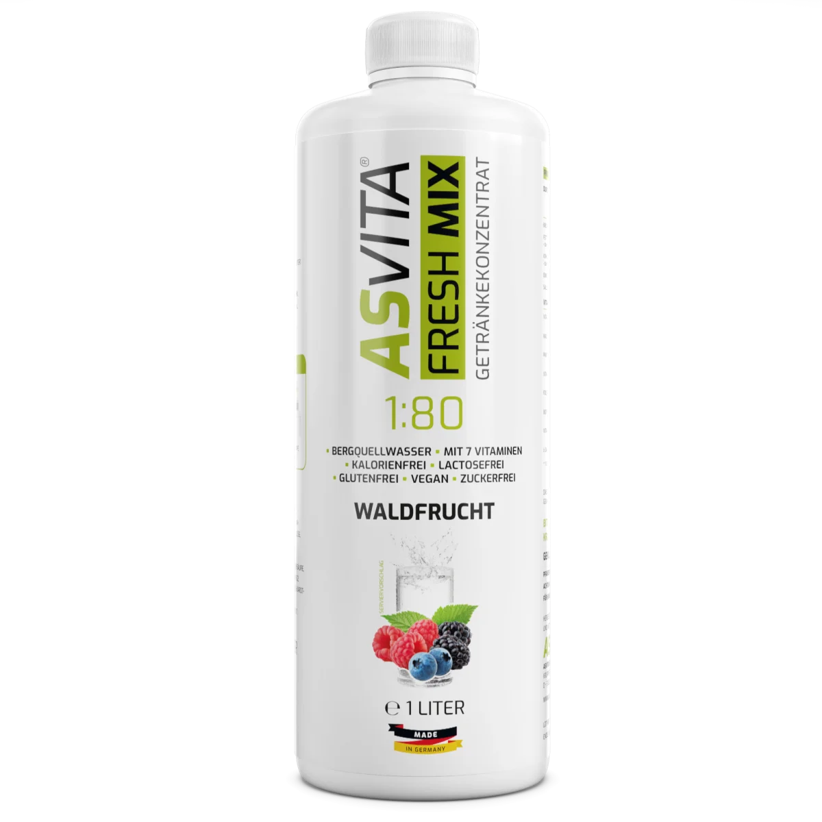 ASVita Fresh Mix Mineralgetränk 1/80 - 1L Waldfrucht