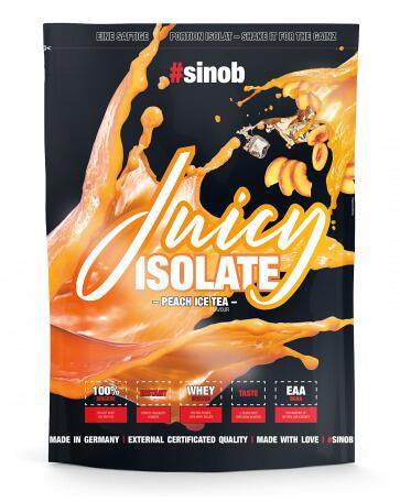Sinob Juicy Isolate 1kg Eistee Pfirsich