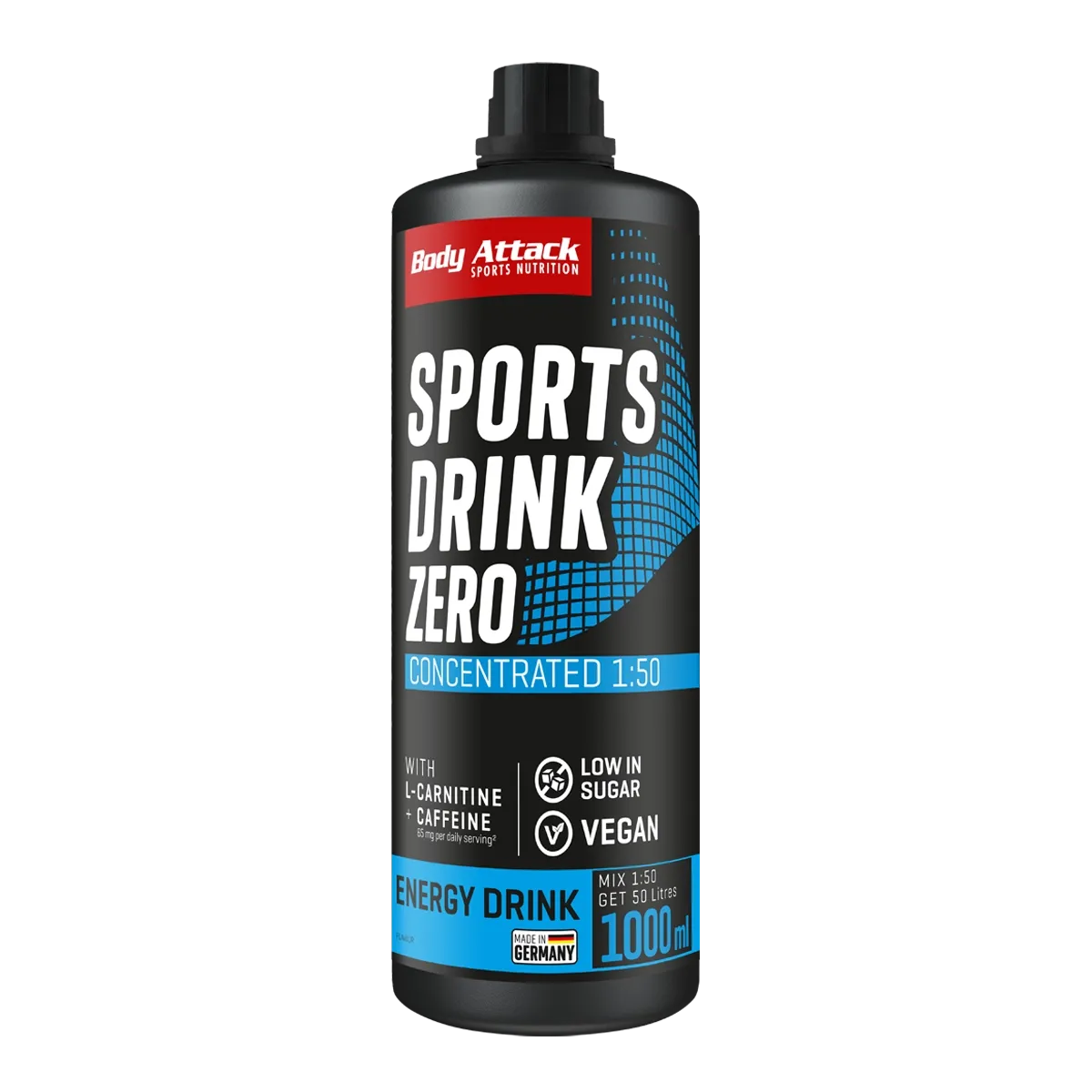 Body Attack Sports Drink Zero 1000 ml Energy