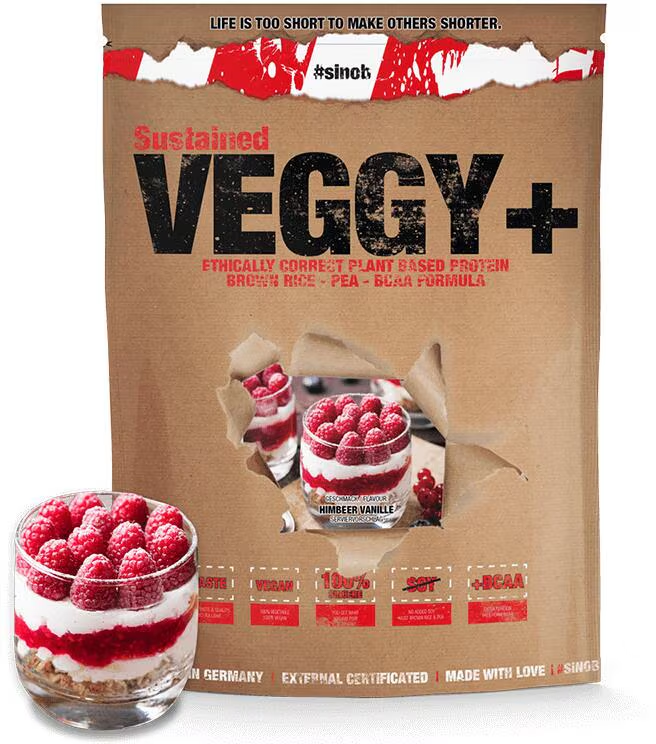 Sinob VEGGY + VEGAN PROTEIN 900G Vanille Himbeere