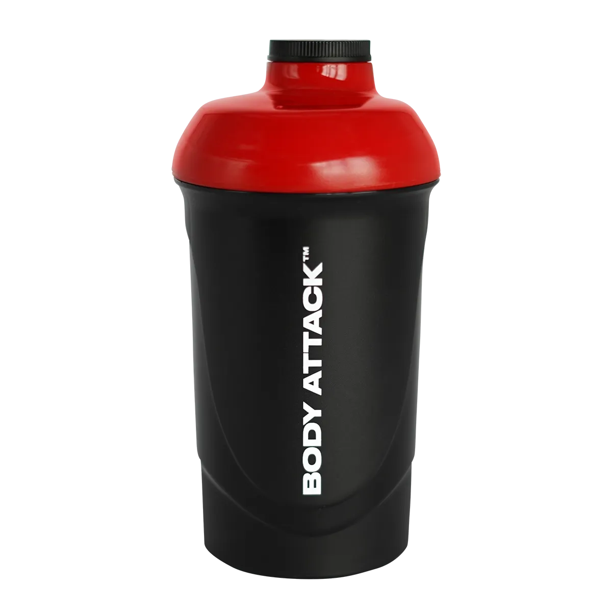 Body Attack Shaker 600ml Schwarz-Rot