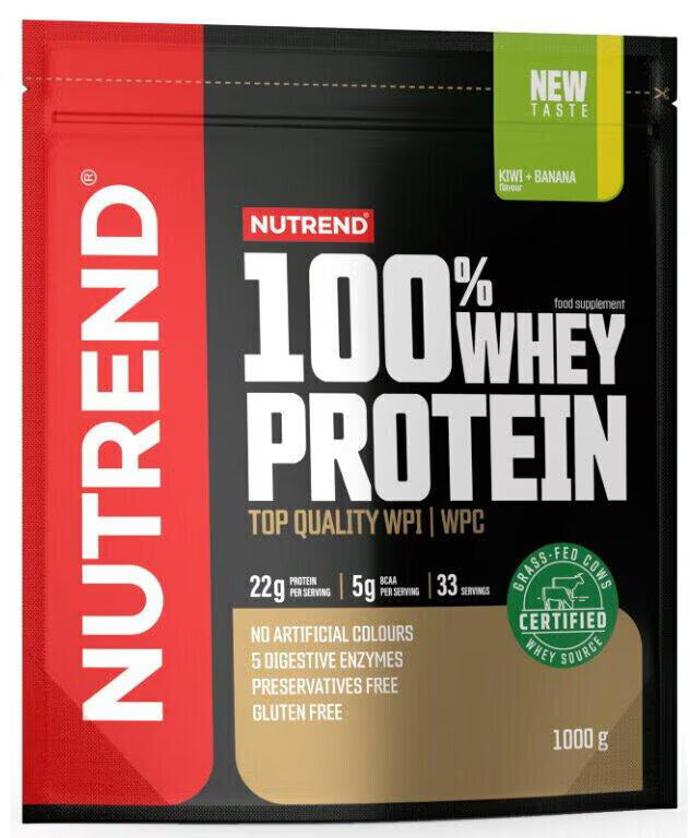 Nutrend 100% Whey Protein 1000g Kiwi Banane