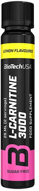BioTech L-Carnitine Liquid 3000mg 20x25ml Lemon