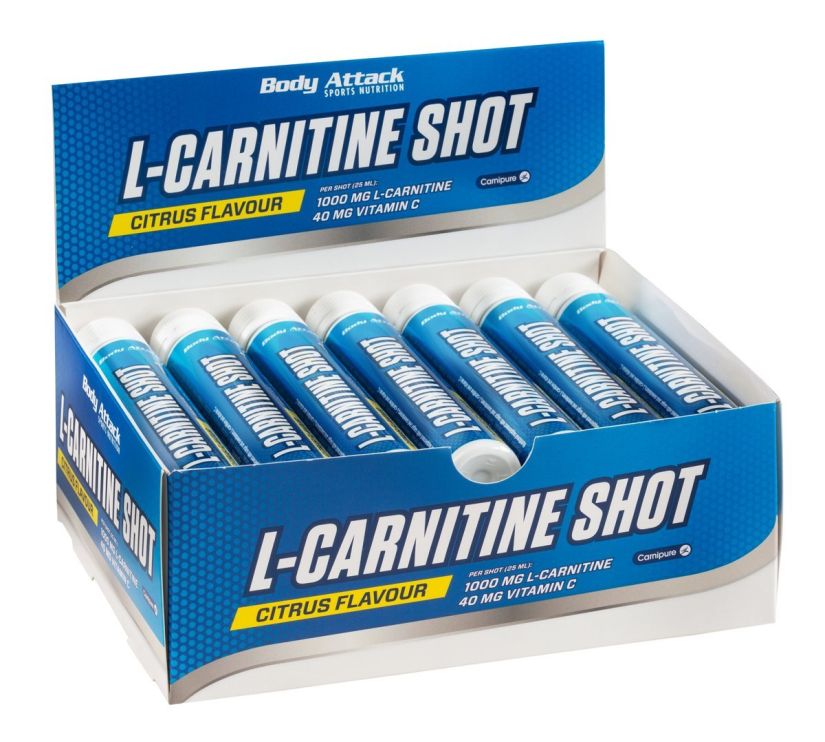 Body Attack L-Carnitine Shots 20x25ml - Citrus