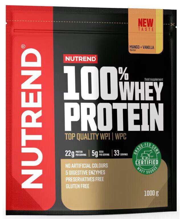 Nutrend 100% Whey Protein 1000g Mango Vanille