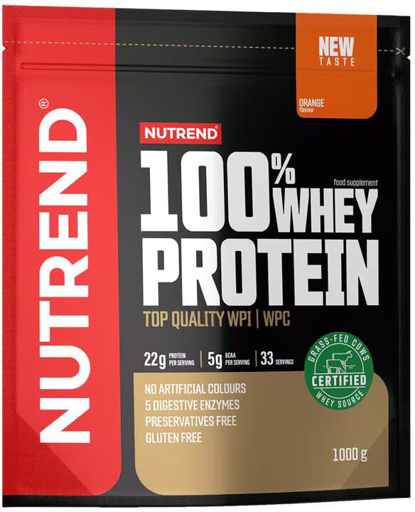 Nutrend 100% Whey Protein 1000g Orange