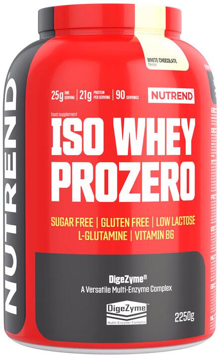 Nutrend ISO WHEY PROZERO 2250g white chocolate